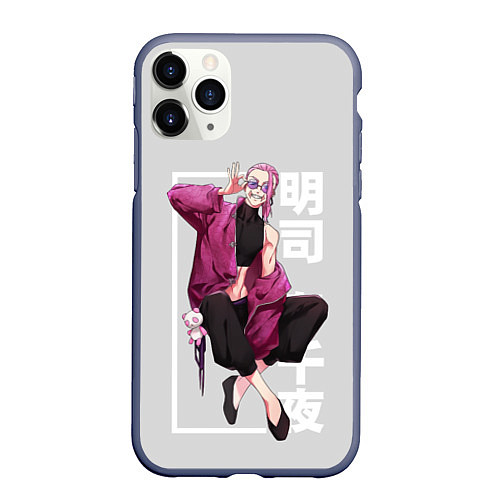 Чехол iPhone 11 Pro матовый Akashi Haruchiyo TR / 3D-Серый – фото 1