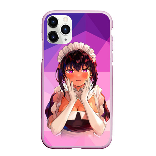 Чехол iPhone 11 Pro матовый The Maid I Hired Recently Is Mysterious anime / 3D-Розовый – фото 1