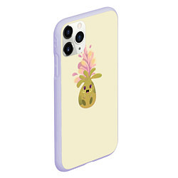 Чехол iPhone 11 Pro матовый Милая репка, цвет: 3D-светло-сиреневый — фото 2