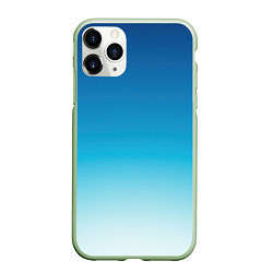 Чехол iPhone 11 Pro матовый Начинающаяся ночь, цвет: 3D-салатовый