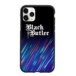 Чехол iPhone 11 Pro матовый Black Butler stream, цвет: 3D-черный