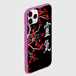 Чехол iPhone 11 Pro матовый Сакура в цвету, цвет: 3D-фиолетовый — фото 2