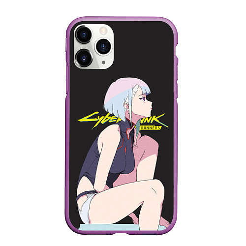 Чехол iPhone 11 Pro матовый Sweet Lucy / 3D-Фиолетовый – фото 1