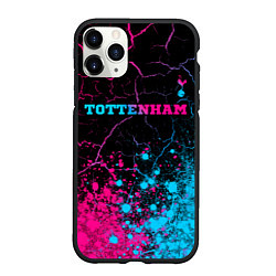 Чехол iPhone 11 Pro матовый Tottenham - neon gradient: символ сверху