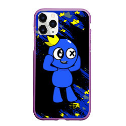 Чехол iPhone 11 Pro матовый Радужные друзья Синий, цвет: 3D-фиолетовый