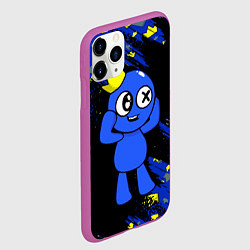 Чехол iPhone 11 Pro матовый Радужные друзья Синий, цвет: 3D-фиолетовый — фото 2