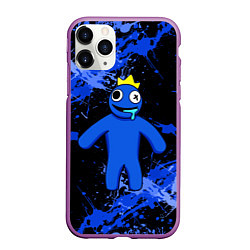 Чехол iPhone 11 Pro матовый Радужные друзья - Синий, цвет: 3D-фиолетовый