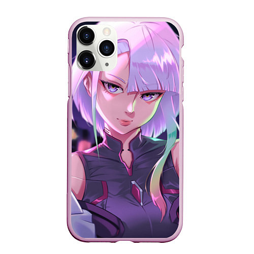 Чехол iPhone 11 Pro матовый Beautiful Lucy / 3D-Розовый – фото 1