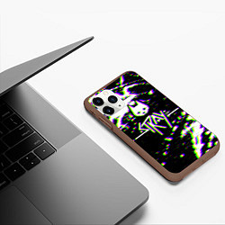 Чехол iPhone 11 Pro матовый Stray glitch, цвет: 3D-коричневый — фото 2