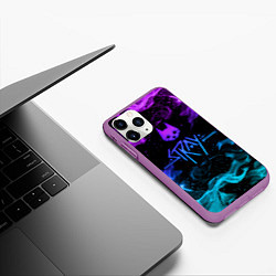 Чехол iPhone 11 Pro матовый Stray fire, цвет: 3D-фиолетовый — фото 2