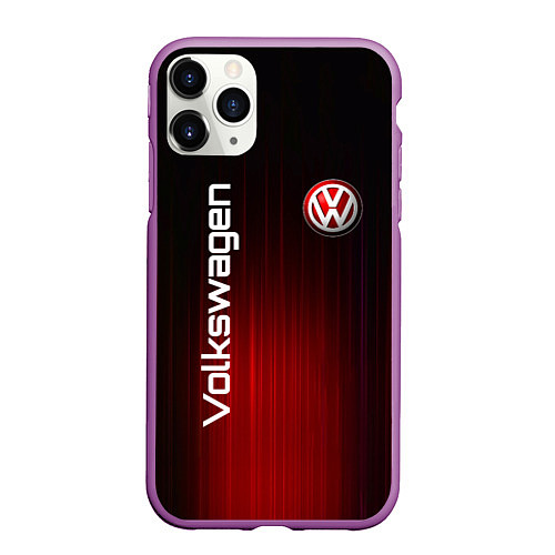 Чехол iPhone 11 Pro матовый Volkswagen art / 3D-Фиолетовый – фото 1