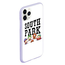 Чехол iPhone 11 Pro матовый South park кострёр, цвет: 3D-светло-сиреневый — фото 2