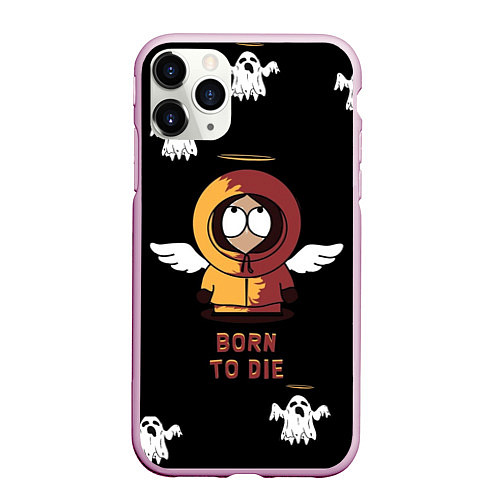 Чехол iPhone 11 Pro матовый Born to die / 3D-Розовый – фото 1