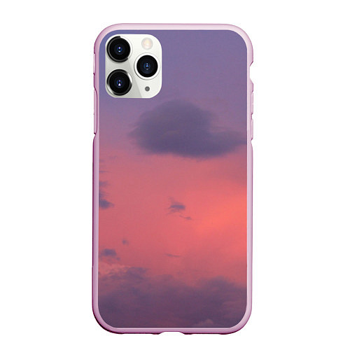 Чехол iPhone 11 Pro матовый Розовая туча / 3D-Розовый – фото 1