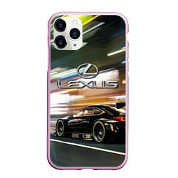 Чехол iPhone 11 Pro матовый Lexus - скорость режим, цвет: 3D-розовый