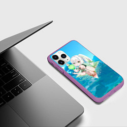 Чехол iPhone 11 Pro матовый Нахида Кусанали в примогеме, цвет: 3D-фиолетовый — фото 2