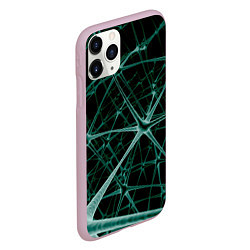 Чехол iPhone 11 Pro матовый Нейронная сетка, цвет: 3D-розовый — фото 2