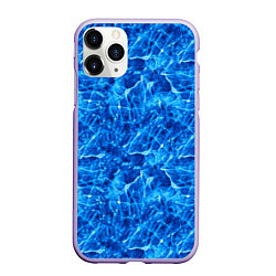 Чехол iPhone 11 Pro матовый Синий лёд - текстура