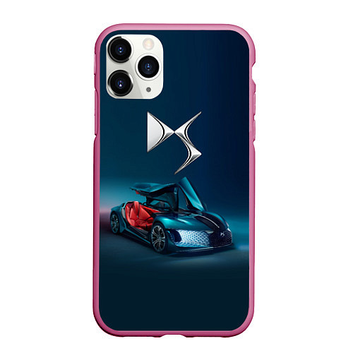 Чехол iPhone 11 Pro матовый Citroen DS Spirit Concept / 3D-Малиновый – фото 1