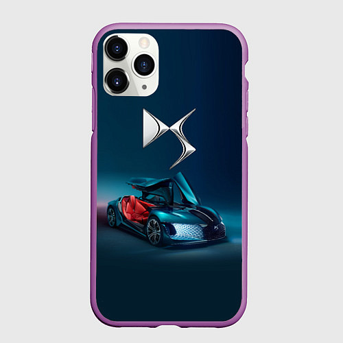 Чехол iPhone 11 Pro матовый Citroen DS Spirit Concept / 3D-Фиолетовый – фото 1
