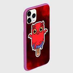 Чехол iPhone 11 Pro матовый Вампирское мороженое, цвет: 3D-фиолетовый — фото 2