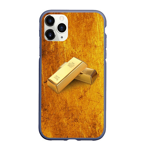 Чехол iPhone 11 Pro матовый The Gold / 3D-Серый – фото 1