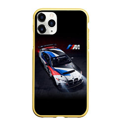 Чехол iPhone 11 Pro матовый BMW M4 GT4 - M Performance - Motorsport, цвет: 3D-желтый