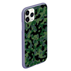 Чехол iPhone 11 Pro матовый Камуфляж WW2 Tropics Verdant, цвет: 3D-серый — фото 2