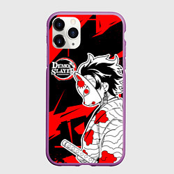 Чехол iPhone 11 Pro матовый Танджиров Комадо - Клинок, цвет: 3D-фиолетовый