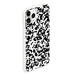 Чехол iPhone 11 Pro матовый Камуфляж Cowskin мелкий, цвет: 3D-белый — фото 2