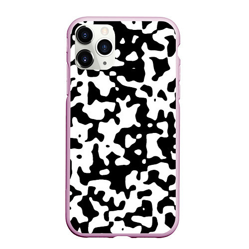 Чехол iPhone 11 Pro матовый Камуфляж Cowskin средний / 3D-Розовый – фото 1