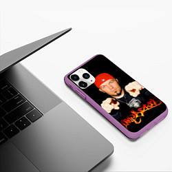 Чехол iPhone 11 Pro матовый Limp Bizkit, цвет: 3D-фиолетовый — фото 2