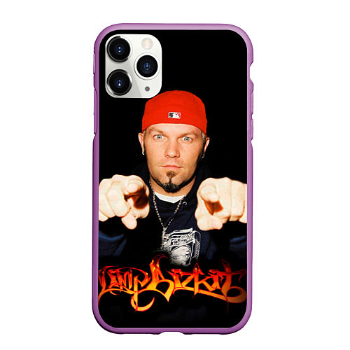 Чехол iPhone 11 Pro матовый Limp Bizkit / 3D-Фиолетовый – фото 1