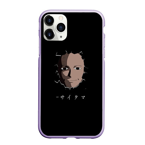 Чехол iPhone 11 Pro матовый One-Punch Man / 3D-Светло-сиреневый – фото 1