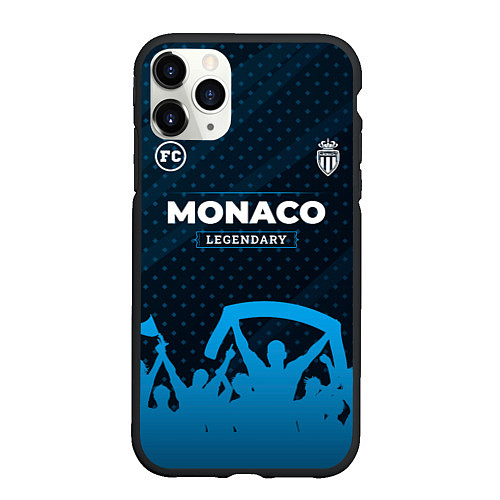 Чехол iPhone 11 Pro матовый Monaco legendary форма фанатов / 3D-Черный – фото 1