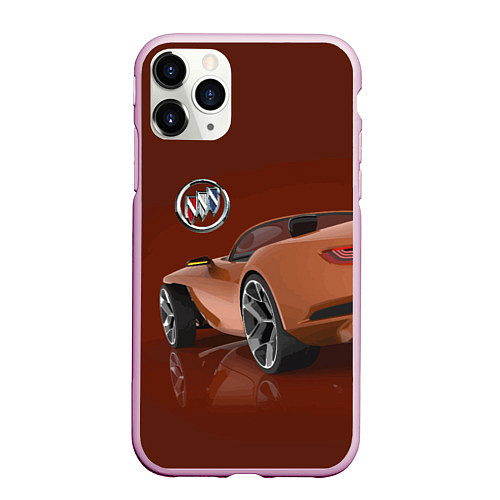 Чехол iPhone 11 Pro матовый Buick wild cat - concept / 3D-Розовый – фото 1