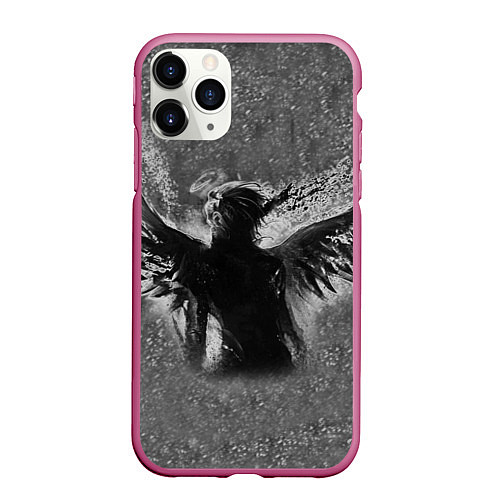 Чехол iPhone 11 Pro матовый Metamorphosis Demon ZXC / 3D-Малиновый – фото 1