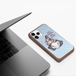 Чехол iPhone 11 Pro матовый More hugs, цвет: 3D-коричневый — фото 2