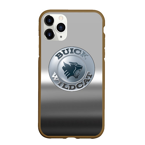 Чехол iPhone 11 Pro матовый Buick Wildcat - emblem / 3D-Коричневый – фото 1