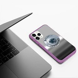 Чехол iPhone 11 Pro матовый Buick Wildcat - emblem, цвет: 3D-фиолетовый — фото 2