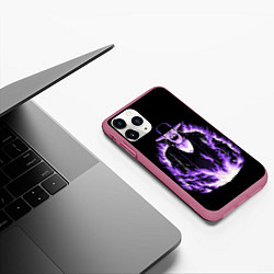 Чехол iPhone 11 Pro матовый The phenom undertaker, цвет: 3D-малиновый — фото 2