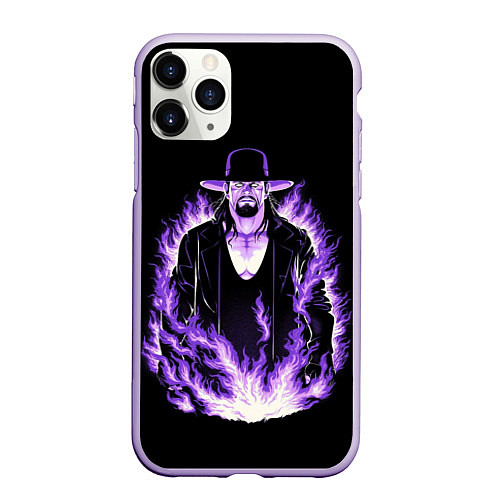 Чехол iPhone 11 Pro матовый The phenom undertaker / 3D-Светло-сиреневый – фото 1