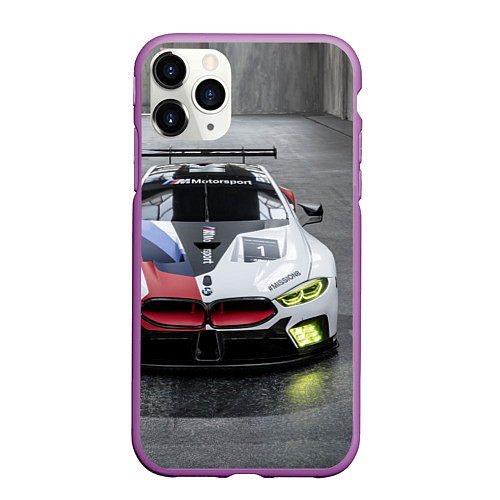 Чехол iPhone 11 Pro матовый BMW M8 - M Power - Motorsport / 3D-Фиолетовый – фото 1