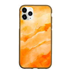 Чехол iPhone 11 Pro матовый Оранжевое настроение, цвет: 3D-коричневый