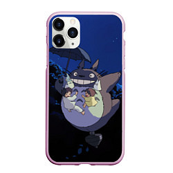 Чехол iPhone 11 Pro матовый Night flight Totoro