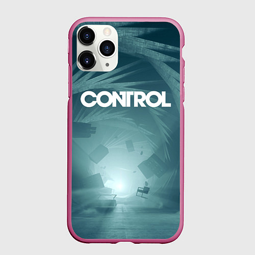 Чехол iPhone 11 Pro матовый Аномалия в бюро / 3D-Малиновый – фото 1