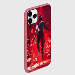 Чехол iPhone 11 Pro матовый Левитирующая Джесси Фейден, цвет: 3D-малиновый — фото 2