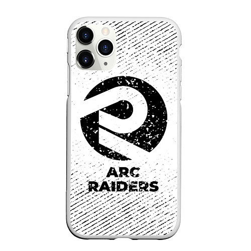 Чехол iPhone 11 Pro матовый ARC Raiders с потертостями на светлом фоне / 3D-Белый – фото 1