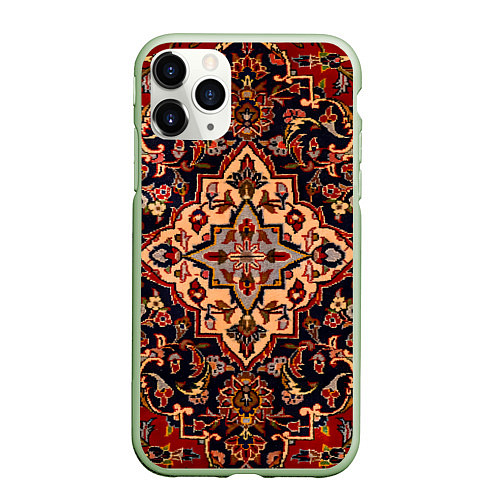 Чехол iPhone 11 Pro матовый Советский ковёр / 3D-Салатовый – фото 1