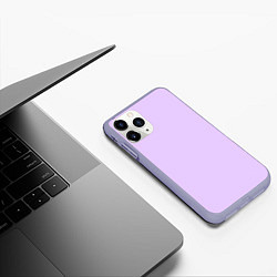 Чехол iPhone 11 Pro матовый Цифровая лаванда 2023, цвет: 3D-светло-сиреневый — фото 2